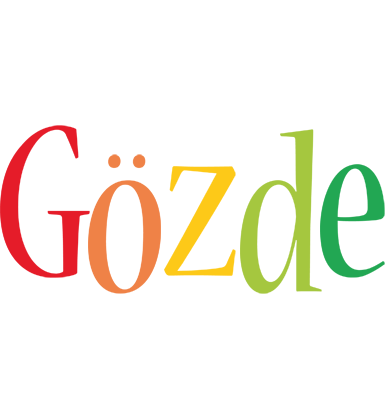 Gözde birthday logo