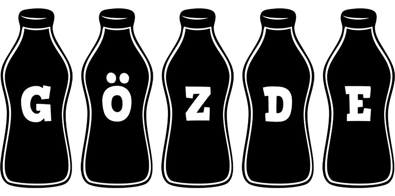 Gözde bottle logo