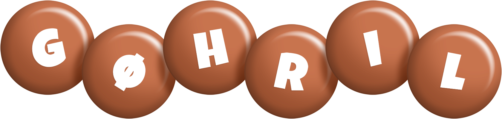 Gøhril candy-brown logo