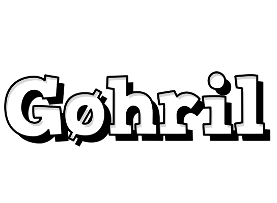 Gøhril snowing logo