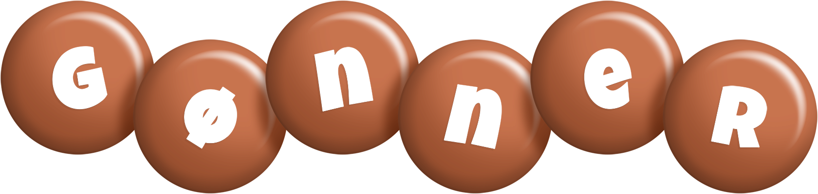 Gønner candy-brown logo