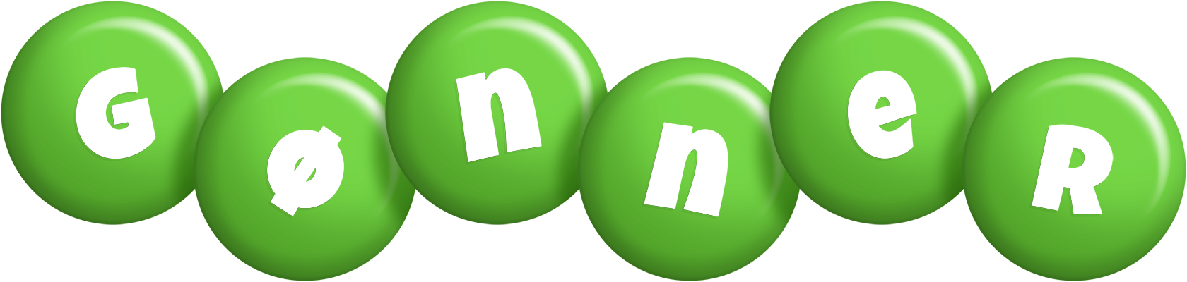 Gønner candy-green logo