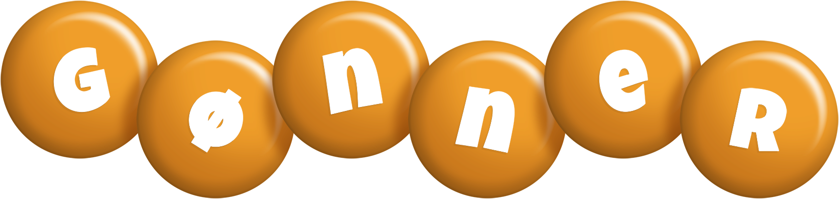 Gønner candy-orange logo
