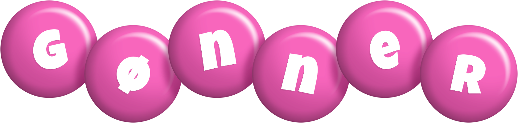 Gønner candy-pink logo