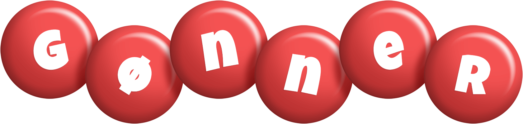 Gønner candy-red logo