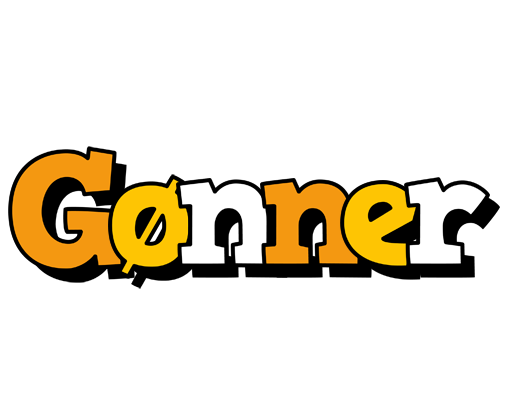 Gønner cartoon logo
