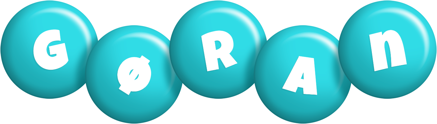 Gøran candy-azur logo
