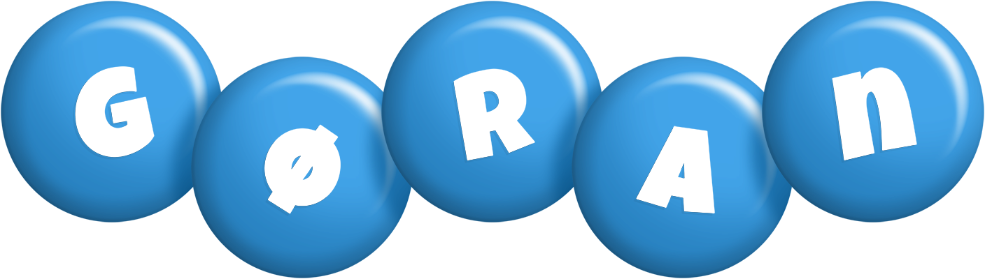 Gøran candy-blue logo
