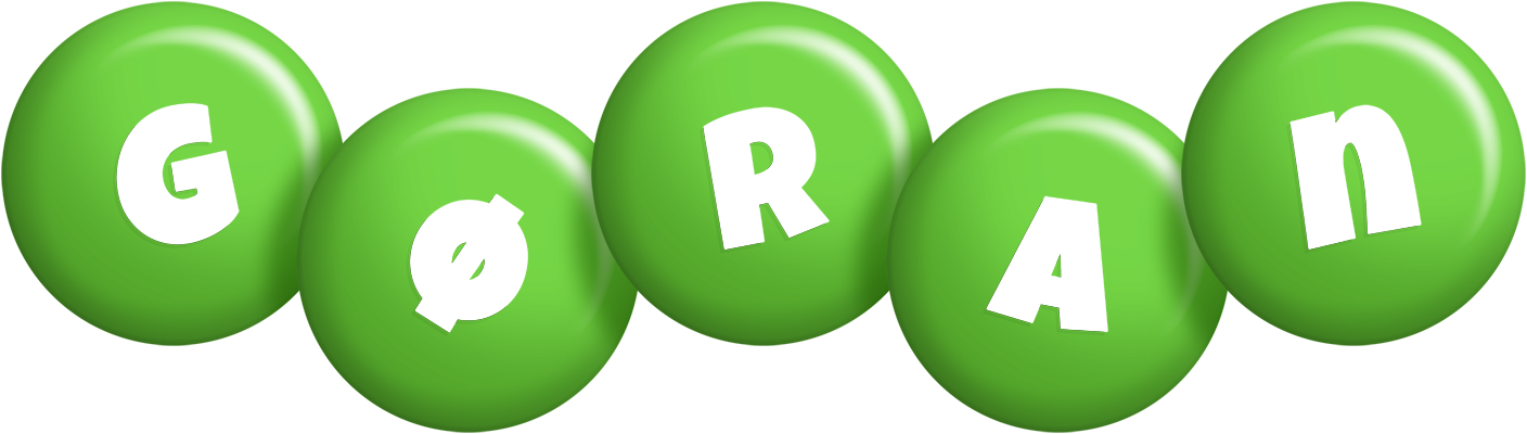 Gøran candy-green logo
