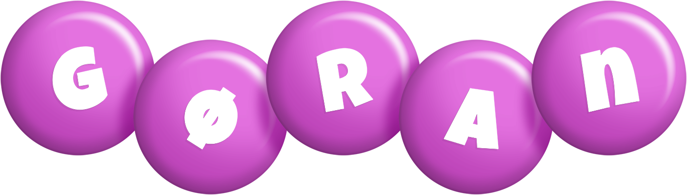 Gøran candy-purple logo