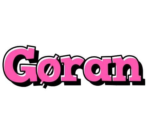 Gøran girlish logo