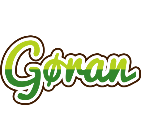 Gøran golfing logo