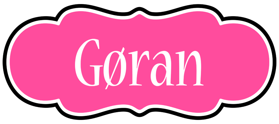 Gøran invitation logo