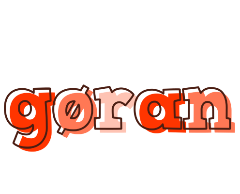 Gøran paint logo