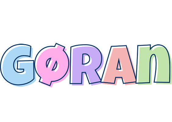 Gøran pastel logo