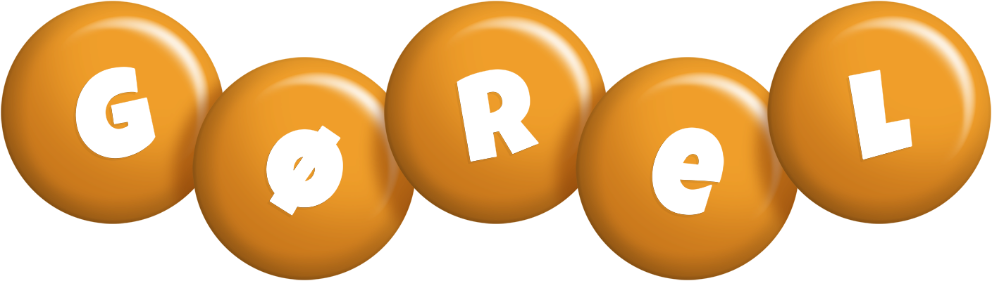 Gørel candy-orange logo