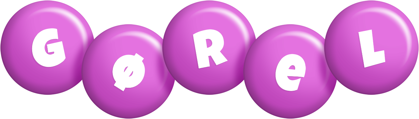 Gørel candy-purple logo