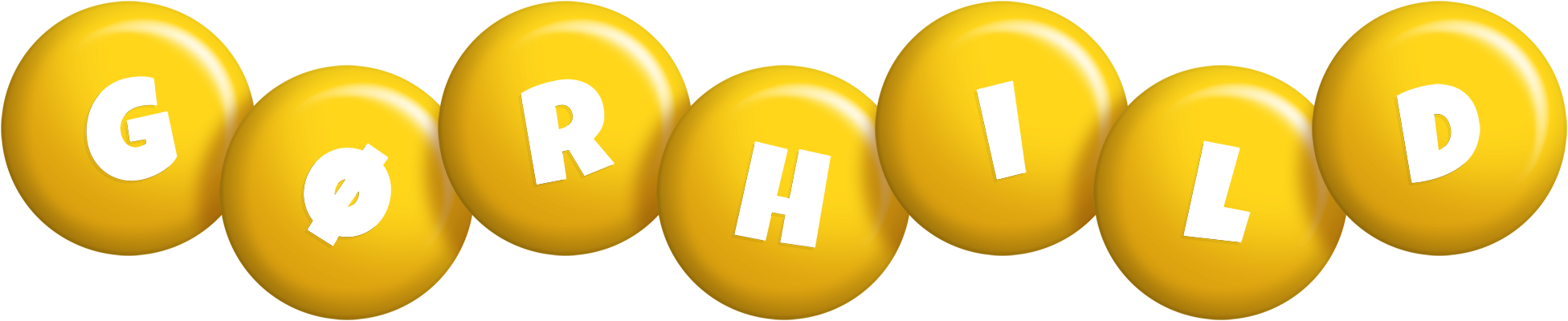 Gørhild candy-yellow logo