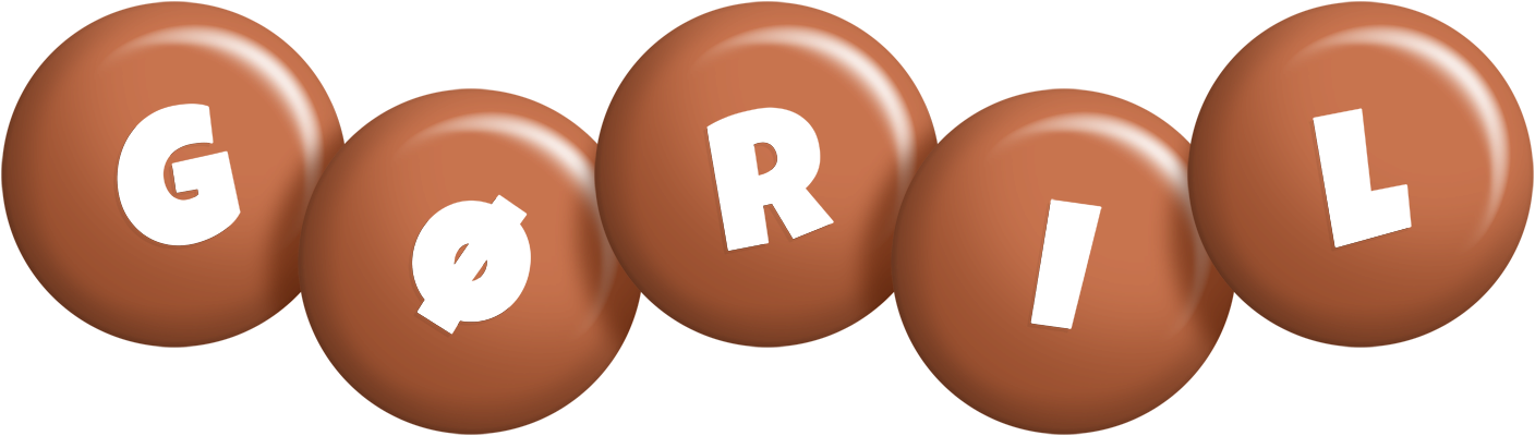 Gøril candy-brown logo