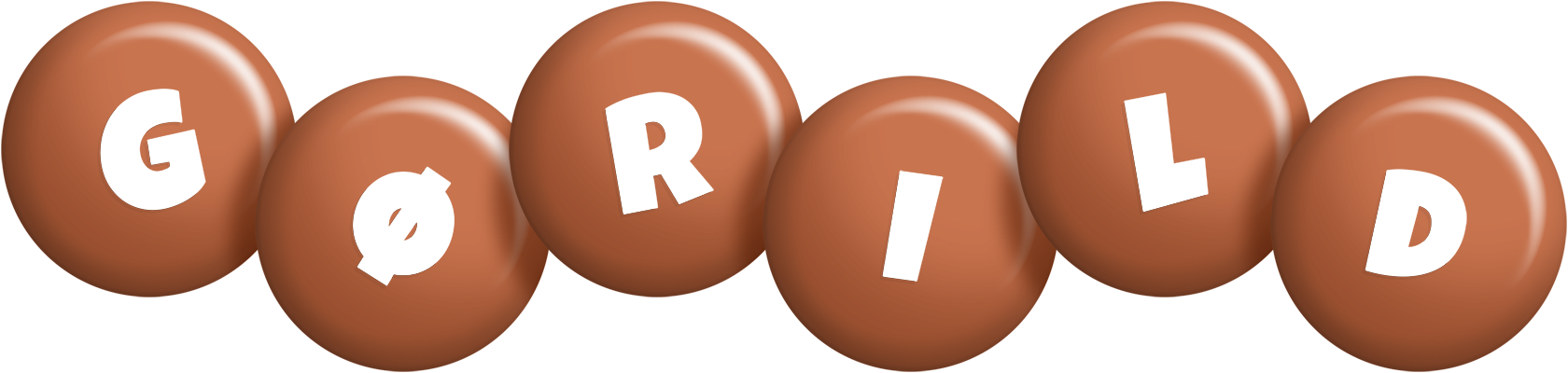 Gørild candy-brown logo