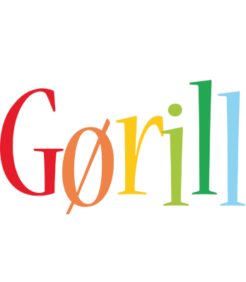 Gørill birthday logo