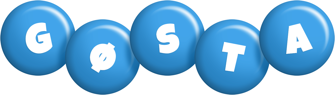 Gøsta candy-blue logo