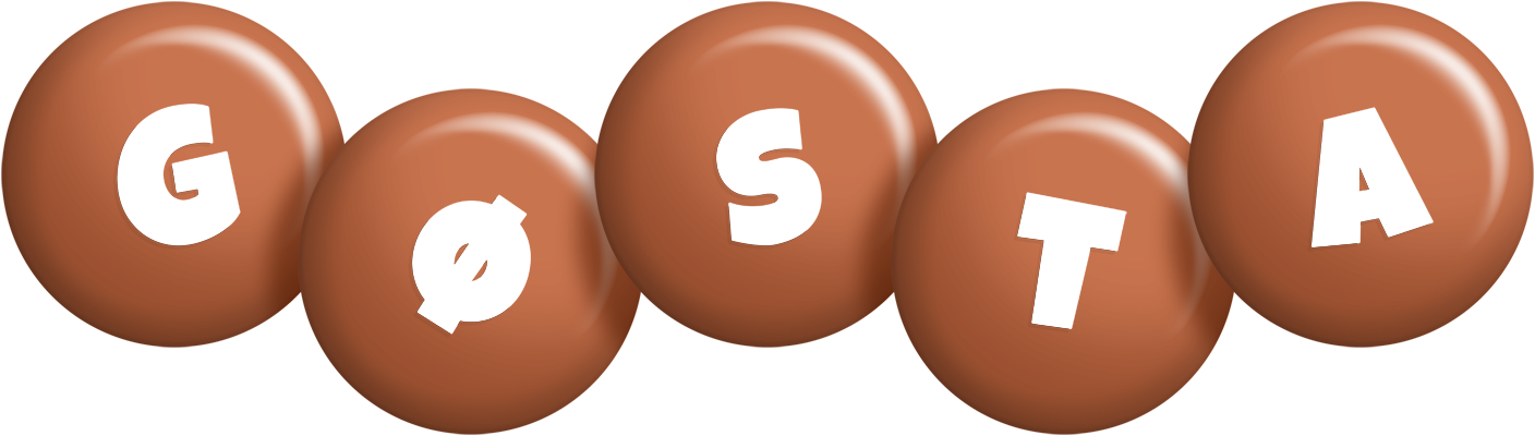 Gøsta candy-brown logo