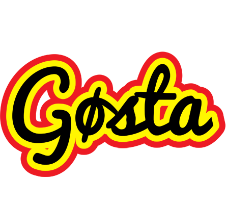 Gøsta flaming logo