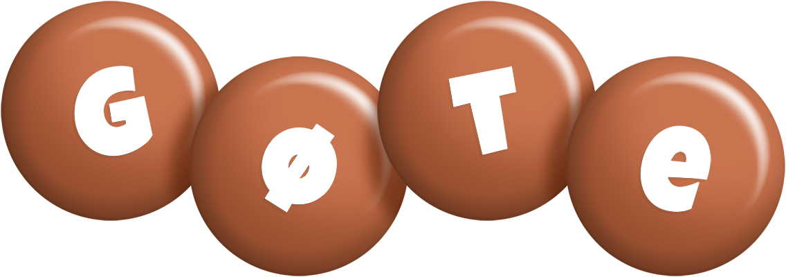 Gøte candy-brown logo
