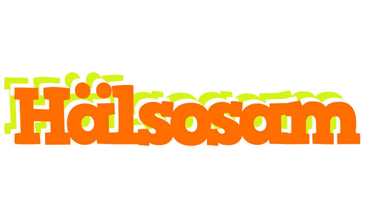 HÄLSOSAM logo effect. Colorful text effects in various flavors. Customize your own text here: https://www.textgiraffe.com/logos/healthy/