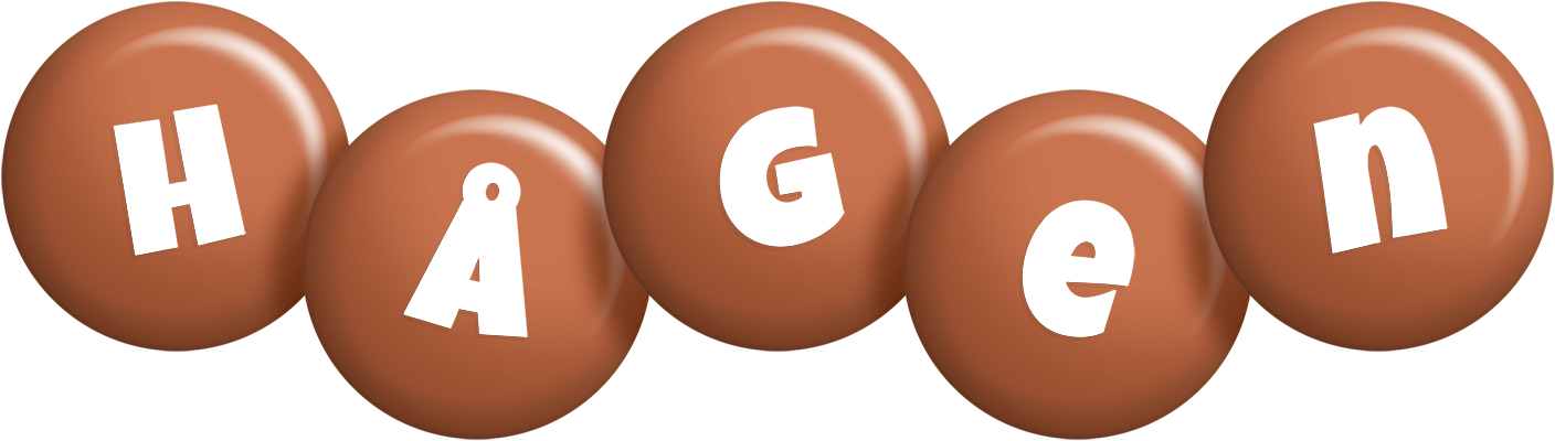 Hågen candy-brown logo
