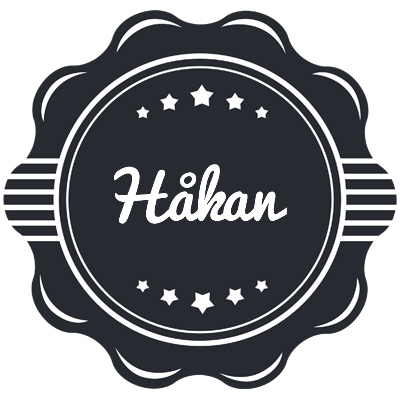 Håkan badge logo