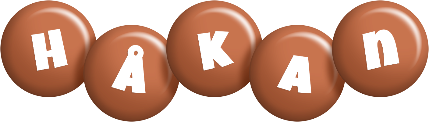 Håkan candy-brown logo