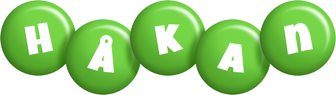 Håkan candy-green logo