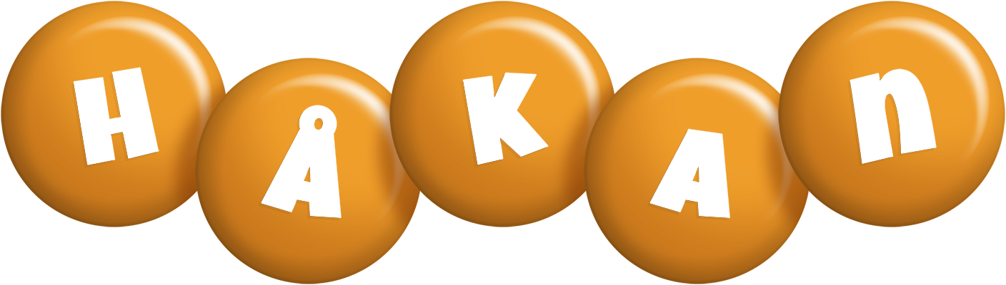 Håkan candy-orange logo