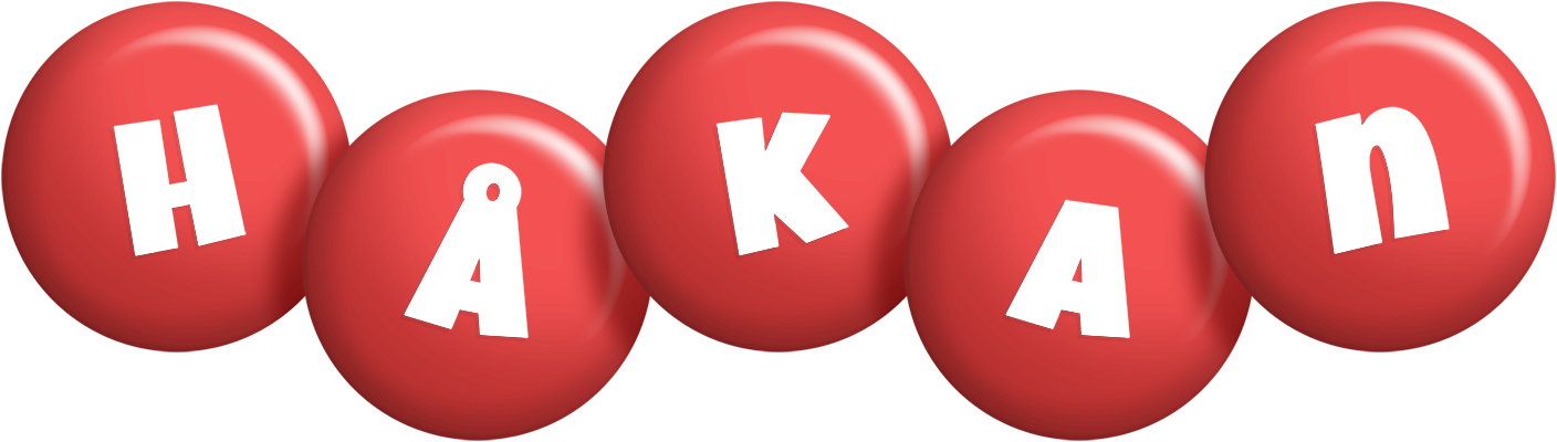 Håkan candy-red logo