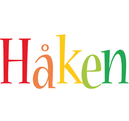 Håken birthday logo