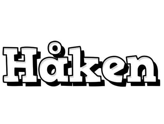 Håken snowing logo