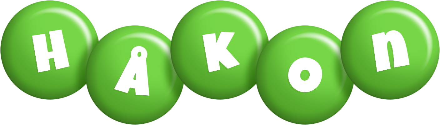 Håkon candy-green logo
