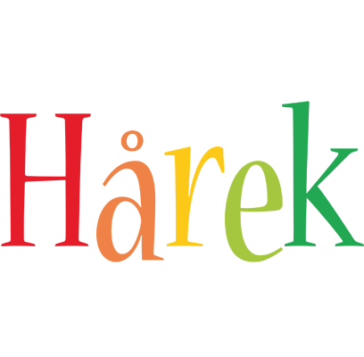 Hårek birthday logo
