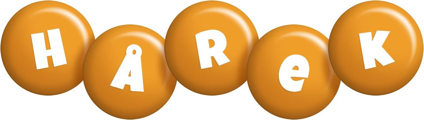 Hårek candy-orange logo