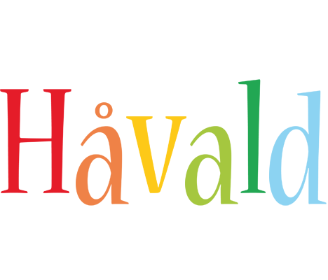 Håvald birthday logo