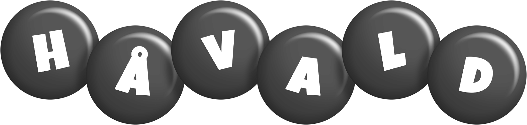 Håvald candy-black logo