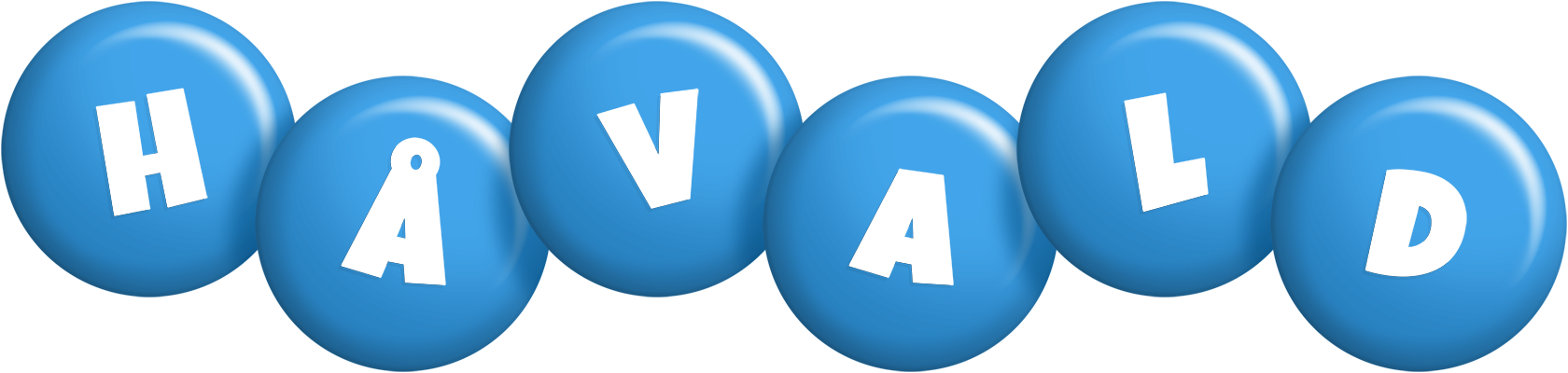Håvald candy-blue logo
