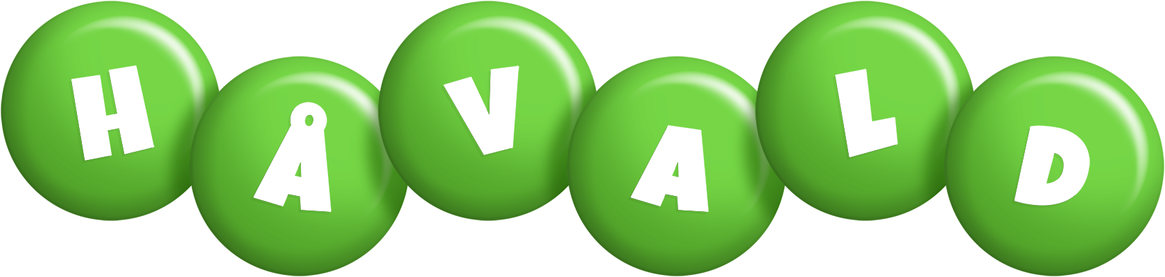 Håvald candy-green logo