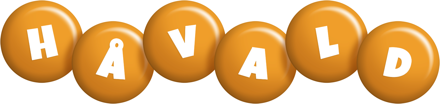 Håvald candy-orange logo