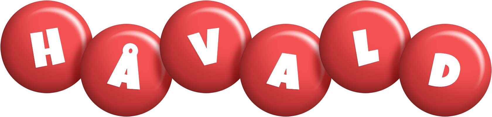 Håvald candy-red logo