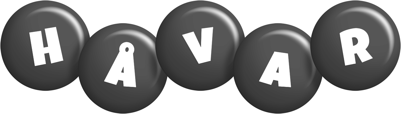 Håvar candy-black logo