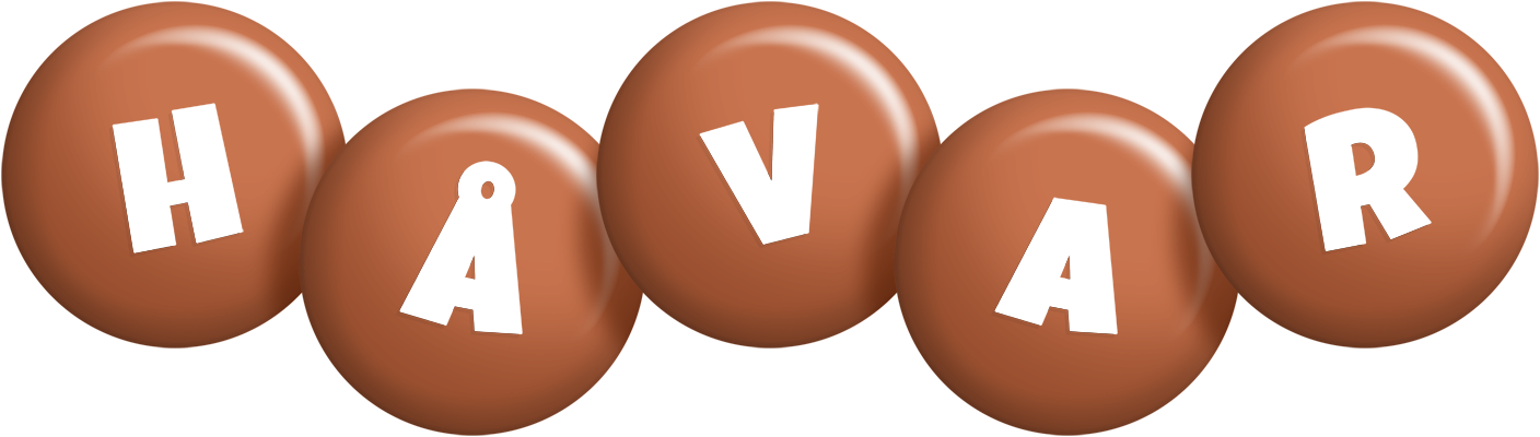 Håvar candy-brown logo