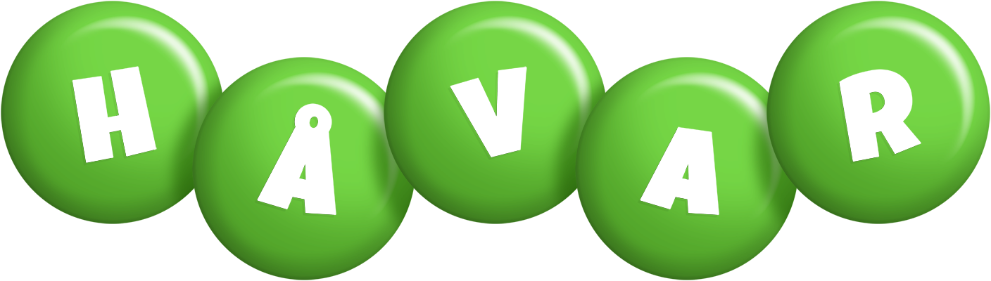 Håvar candy-green logo